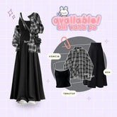 Kuki Outfit - Oneset Rok Streetwear OOTD Outfit Kekinian - KK207