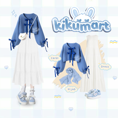 Kuki Outfit Cardigan Wanita Korea Style Oneset Birthday Party KA69