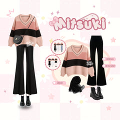 Mitsuki One Set Setelan Wanita Kekinian Korean Style - KA43