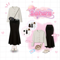 Savella One Set Blazer 3in1 Outfit Korea Style Wanita Paket OOTD - KA33