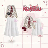 Kenisu Oneset Outfit Wanita Remaja Kuki Outfit Hangout Kekinian - KK230