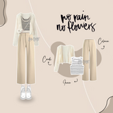 Oneset Cardigan Korean Style 3in1 Paket OOTD - KK139