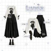 Kuki Outfit - Luna Paket OOTD Oneset Outfit Hijab Satu Set Rok - KK240