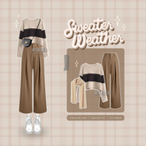 One Set Wanita Korean Stye Outfit Kekinian - KK79