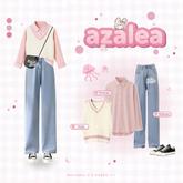 Kuki Outfit - Azalea One Set Ootd Yearbook American School - KA77