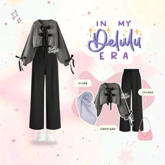 1 SET Outfit Kawai Kekinian Oneset Study Tour Yearbook - KA