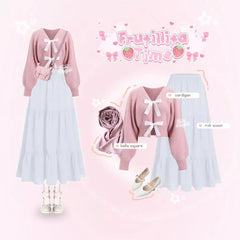 Litta Oneset OOTD Remaja Rok Jeans Setelan Liburan - KK224