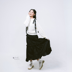 KUKI OUTFIT - One Set Atasan Bawahan Cantik Bahan Cotton Full Furing Bianca Set