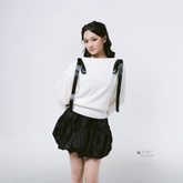 KUKI OUTFIT - Atasan Wanita Rajut Oversize Batwing Polos Ribbon Lepas Pasang Bianca Sweater