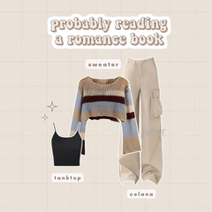 One Set Wanita Korean Style Outfit OOTD Hijab - KK116