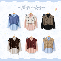 1 Set One Set Vest Setelan Wanita Kekinian Outfit Pantai Wanita Hijab - KA55