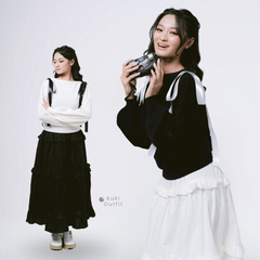 KUKI OUTFIT - One Set Atasan Bawahan Cantik Bahan Cotton Full Furing Bianca Set