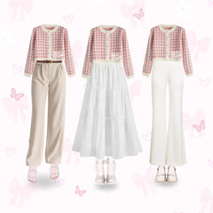 One Set Outfit Remaja Korean Style OOTD Hijab Casual - KA29