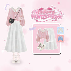 Oneset Premium FREE TAS Rok dan Atasan Wanita Korean Style - KK217