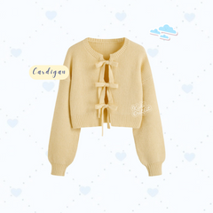 Yumi Set Cardigan Wanita Korean Style Baju Satu Set - KA50