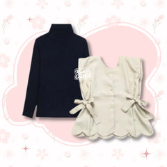 Zarena One Set Vest Style Paket OOTD Outfit Vintage Wanita - KA32