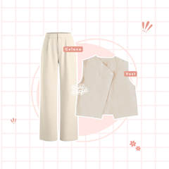 One Set OOTD Hijab Style 3 in 1 Setelan Wanita Kekinian Remaja - LO07