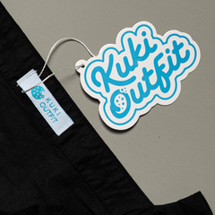 KUKI OUTFIT - One Set Black Blouse Wanita Polos Katun Ruffle + Rok Cotton Susun Nyaman Dipakai Callista