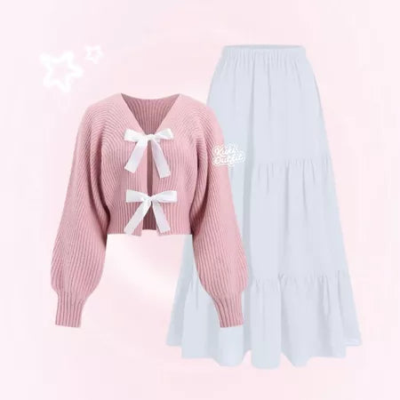 Litta Oneset OOTD Remaja Rok Jeans Setelan Liburan - KK224