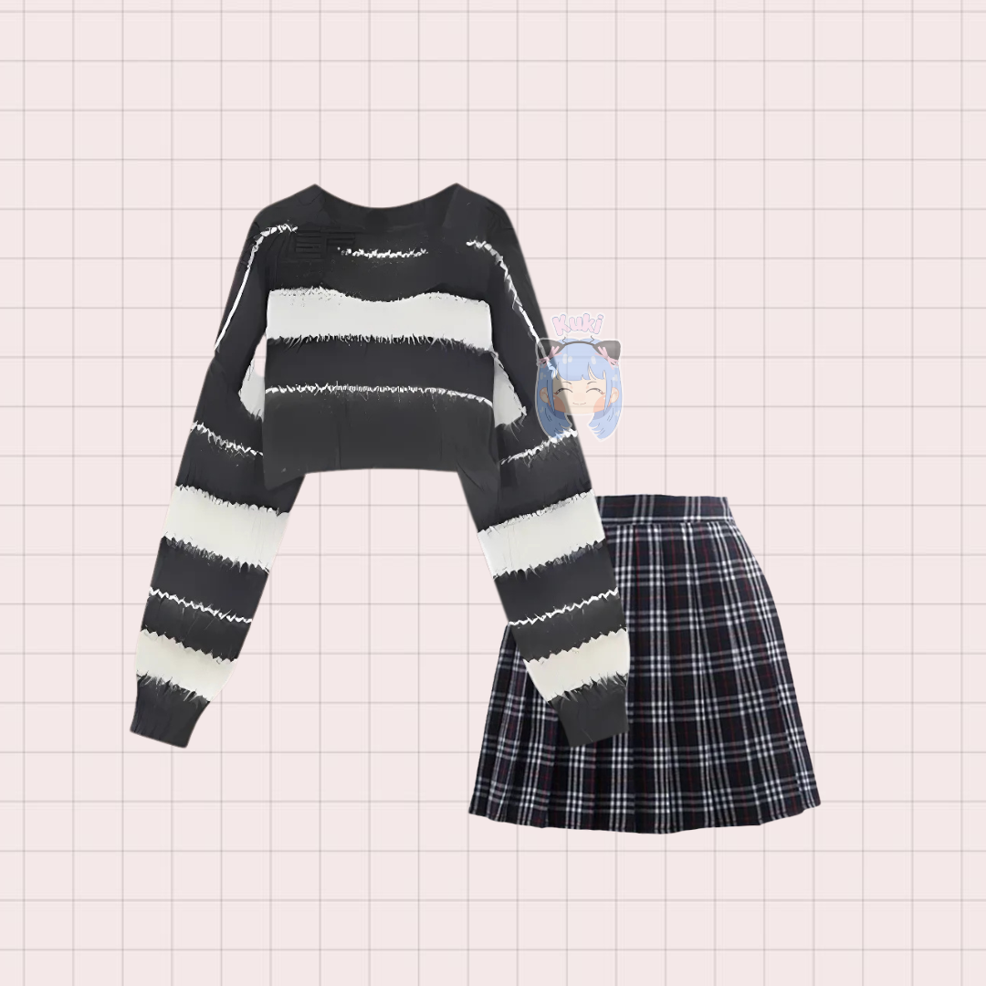 Outfit American School OOTD Perempuan - KK206