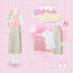 Oneset Cute OOTD Outfit Korean - KK209