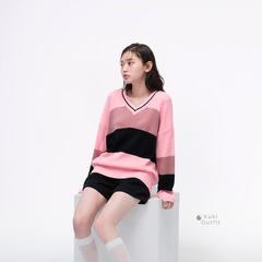 KUKI OUTFIT - Vanila Sweater Rajut Wanita Oversize Longsleeve