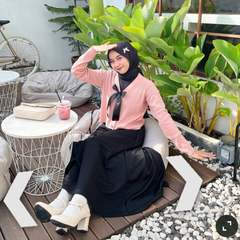 Oneset Cardigan Pita Setelan Murah Remaja Dewasa - KK216