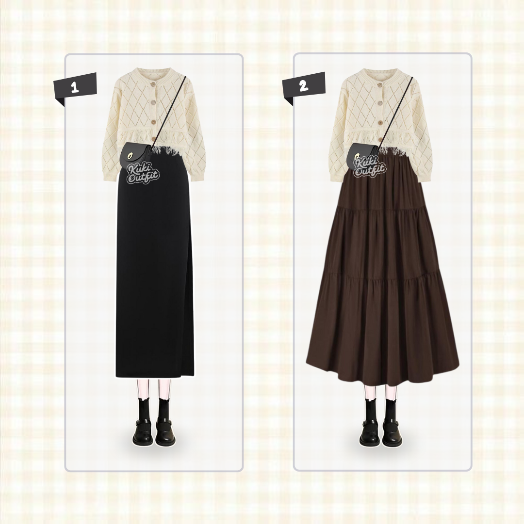 Fairy One Set Wanita Korean Style Outfit KK242