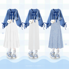 Kuki Outfit Cardigan Wanita Korea Style Oneset Birthday Party KA69