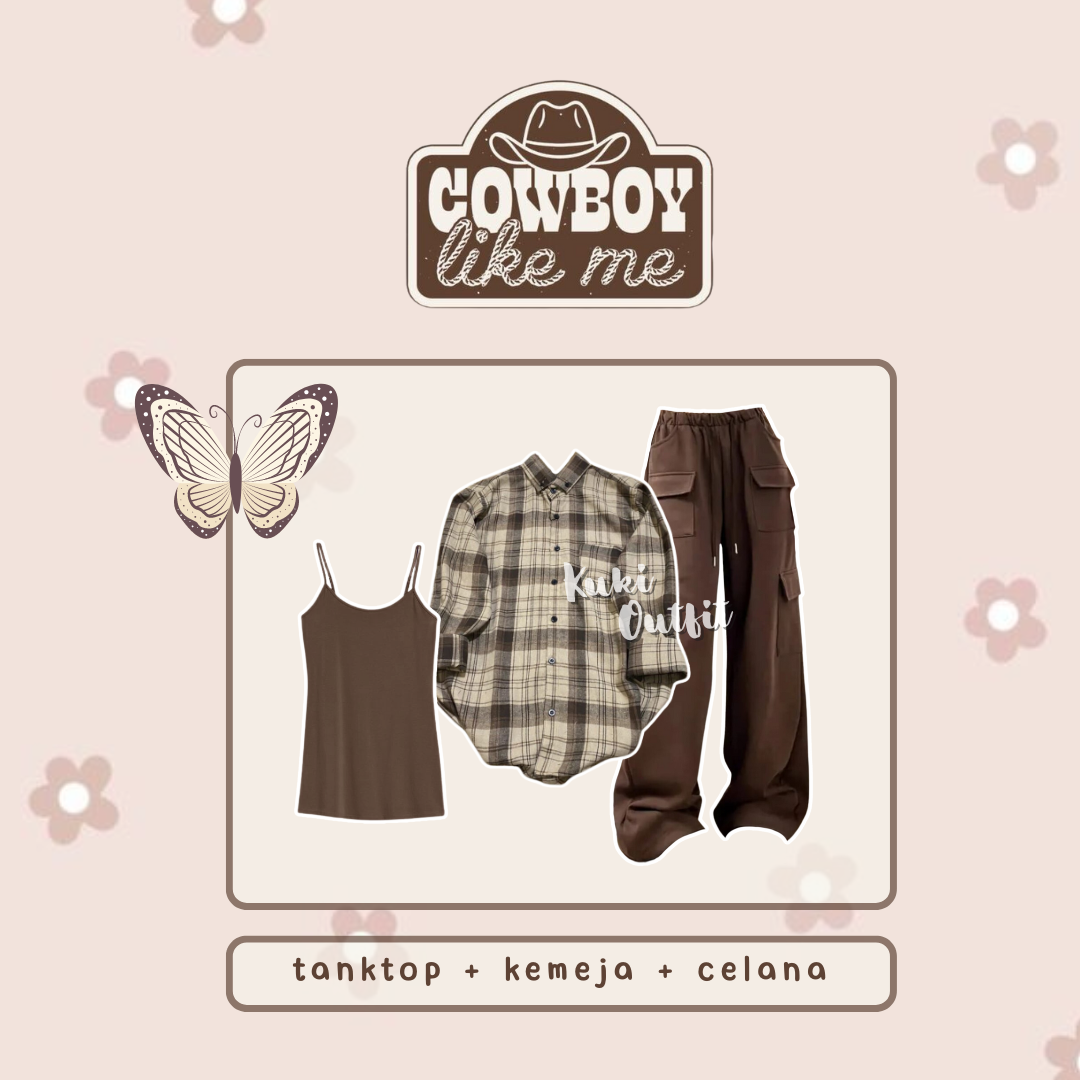 1 Set OOTD Kekinian One Set Korean Style - KK141