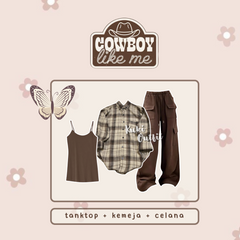 1 Set OOTD Kekinian One Set Korean Style - KK141