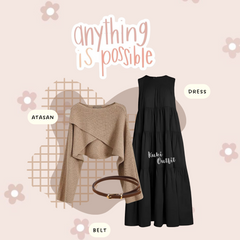 Oneset Dress OOTD Outfit Korean Style - KK199