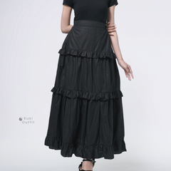 KUKI OUTFIT - Bawahan Wanita Bahan Soft Cotton With Furing Yuvie Skirt