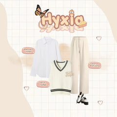 Xia Oneset Baju Wanita Korean Style Setelan Wanita Kekinian - Z45