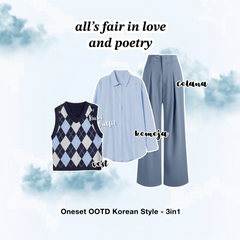Oneset Korean Style Outfit K-Drama School - KK163