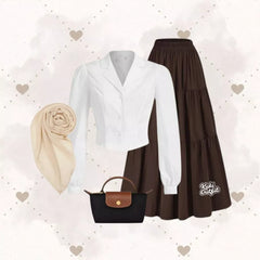 Retro Outfit OOTD Selebgram One Set Wanita Kekinian - KK226