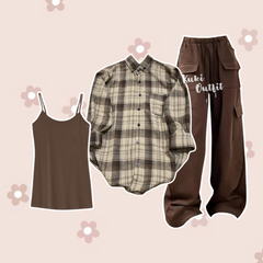 1 Set OOTD Kekinian One Set Korean Style - KK141
