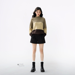 KUKI OUTFIT - Selene Sweater Rajut Wanita Oversize Longsleeve Soft Knit