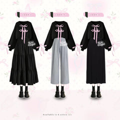 Kuki Outfit One Set Korean Style Remaja Wanita Kekinian - KA35