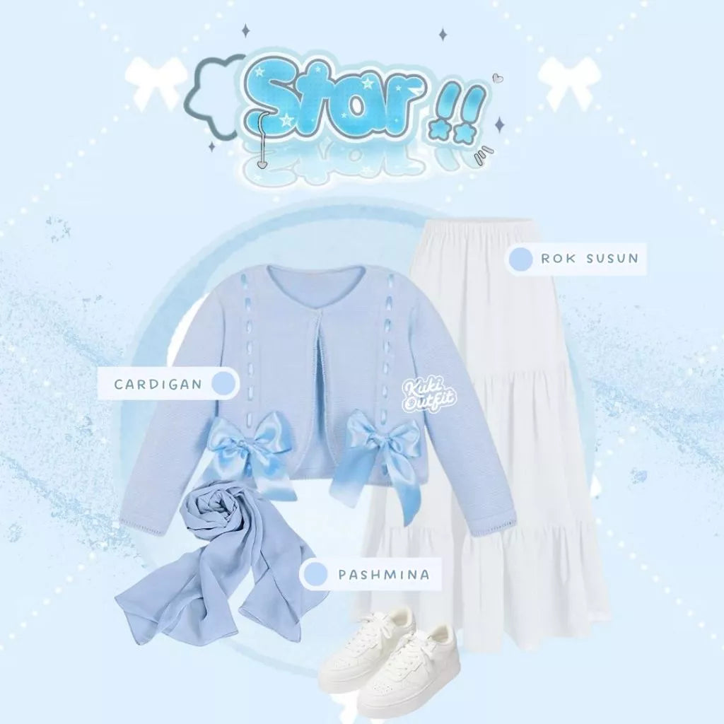 Stary Outfit Remaja Style Outfit OOTD Liburan Perempuan Korean - KK223