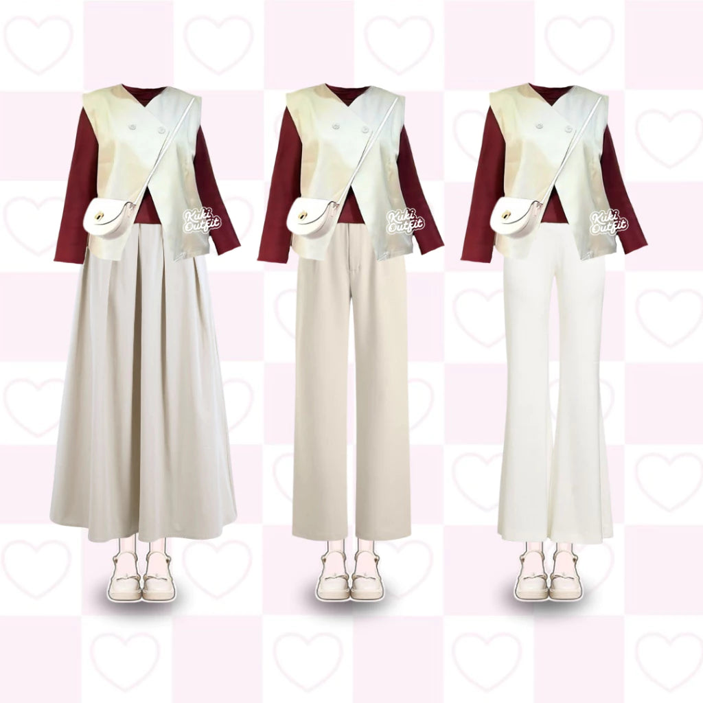 Michii Set Outfit Remaja Setelan Agustusan Korea Style - KA34