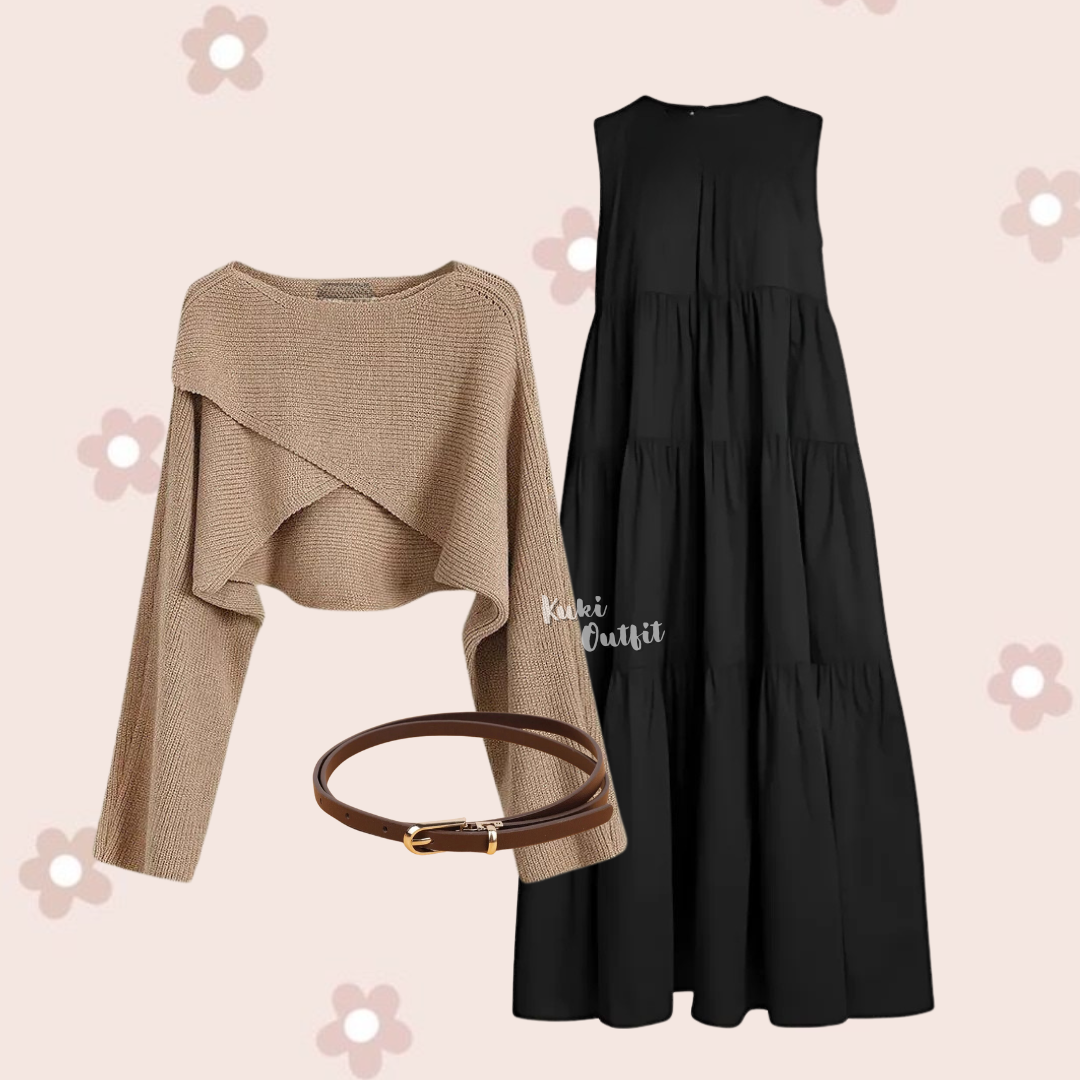 Oneset Dress OOTD Outfit Korean Style - KK199
