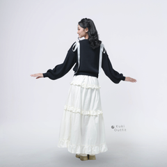 KUKI OUTFIT - One Set Atasan Bawahan Cantik Bahan Cotton Full Furing Bianca Set