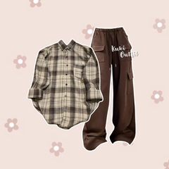 1 Set OOTD Kekinian One Set Korean Style - KK141