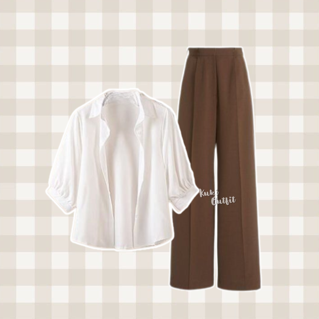 Oneset Korean Style 3in1 Outfit Kekinian - KK208
