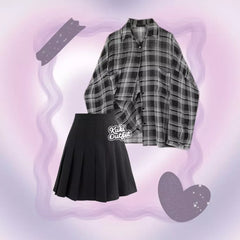 Setelan Y2K Oneset 3in1 Korean Streetwear - KK219