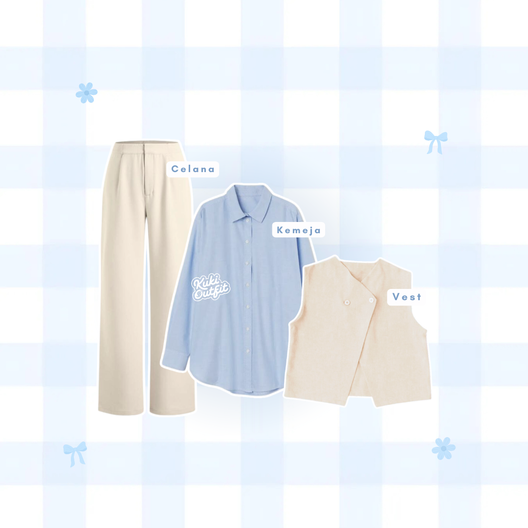 Oneset Outfit Wanita Remaja Outfit Hangout Kekinian - LO25