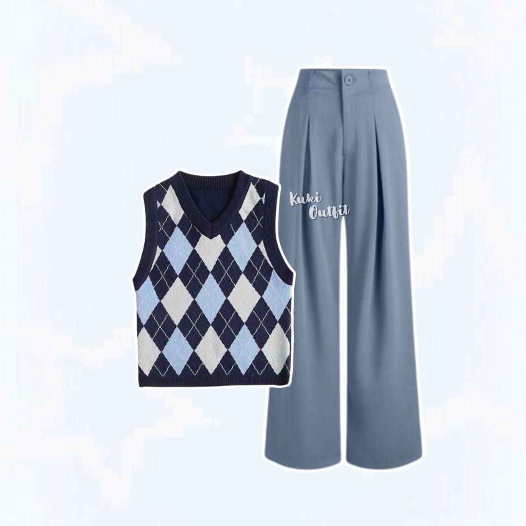 Oneset Korean Style Outfit K-Drama School - KK163