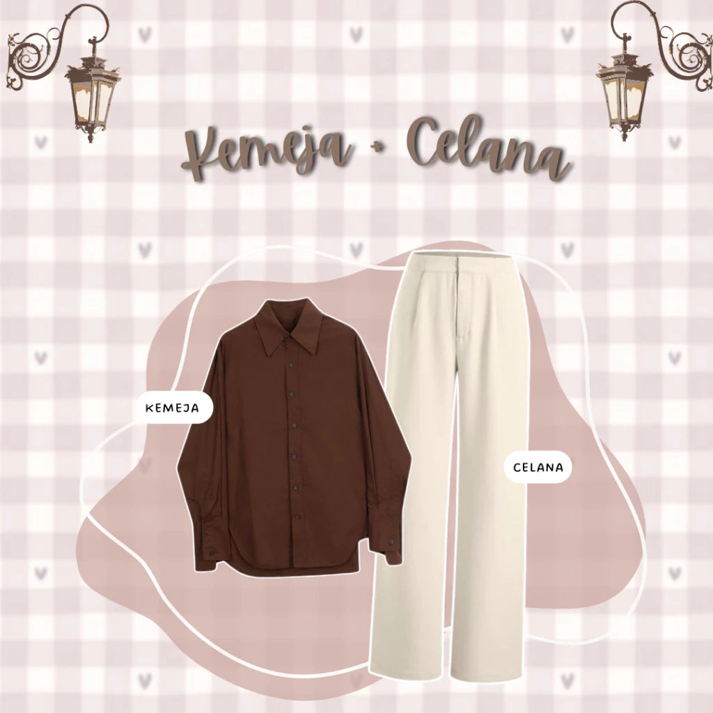 One Set 3 in 1 Outfit Wanita Kekinian Set Korean Style Remaja - LO56