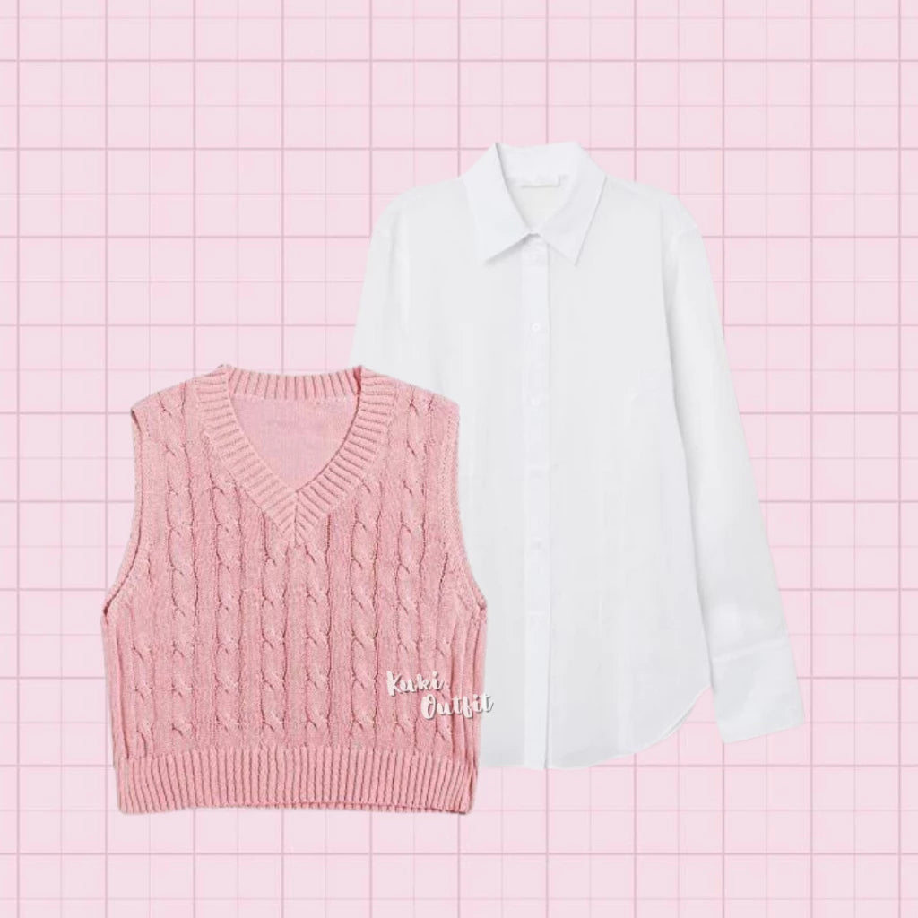 Oneset Cute OOTD Outfit Korean - KK209